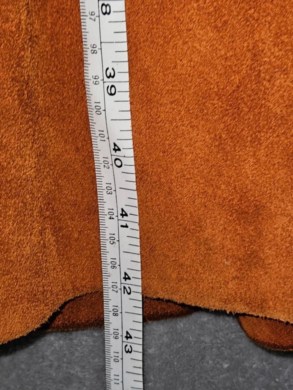 Vintage 70s Penny Lane Coat Shearling Collar Burnt Orange Suede Trench Jacket S - Picture 8 of 8